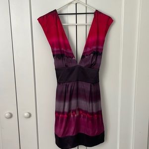 NWT sexy silk dress Bebe XS